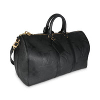 Black Giant Monogram Empreinte Keepall Bandouliere 45