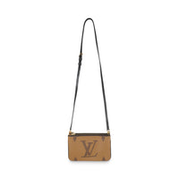 Reverse Monogram Canvas Double Zip Pochette