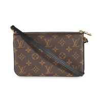 Reverse Monogram Canvas Double Zip Pochette