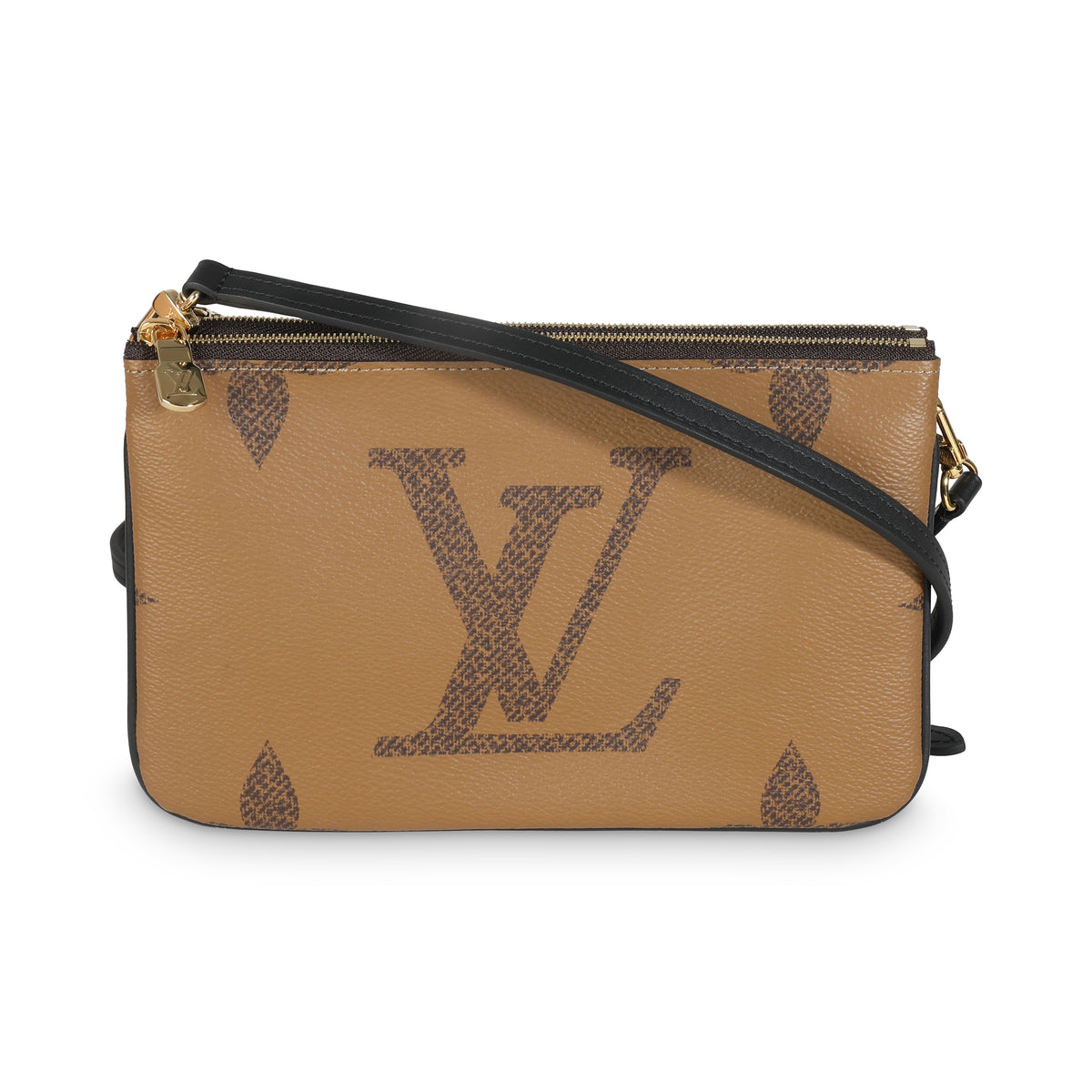 Reverse Monogram Canvas Double Zip Pochette