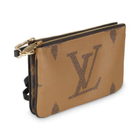 Reverse Monogram Canvas Double Zip Pochette