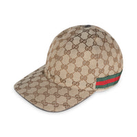 Beige Original GG Canvas Web Baseball Hat L