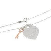 Return To Tiffany Heart Pendant With Rubedo Key in Sterling Silver