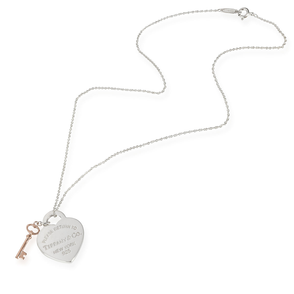 Return To Tiffany Heart Pendant With Rubedo Key in Sterling Silver