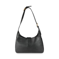 Black Goatskin Medium Aphrodite Shoulder Bag