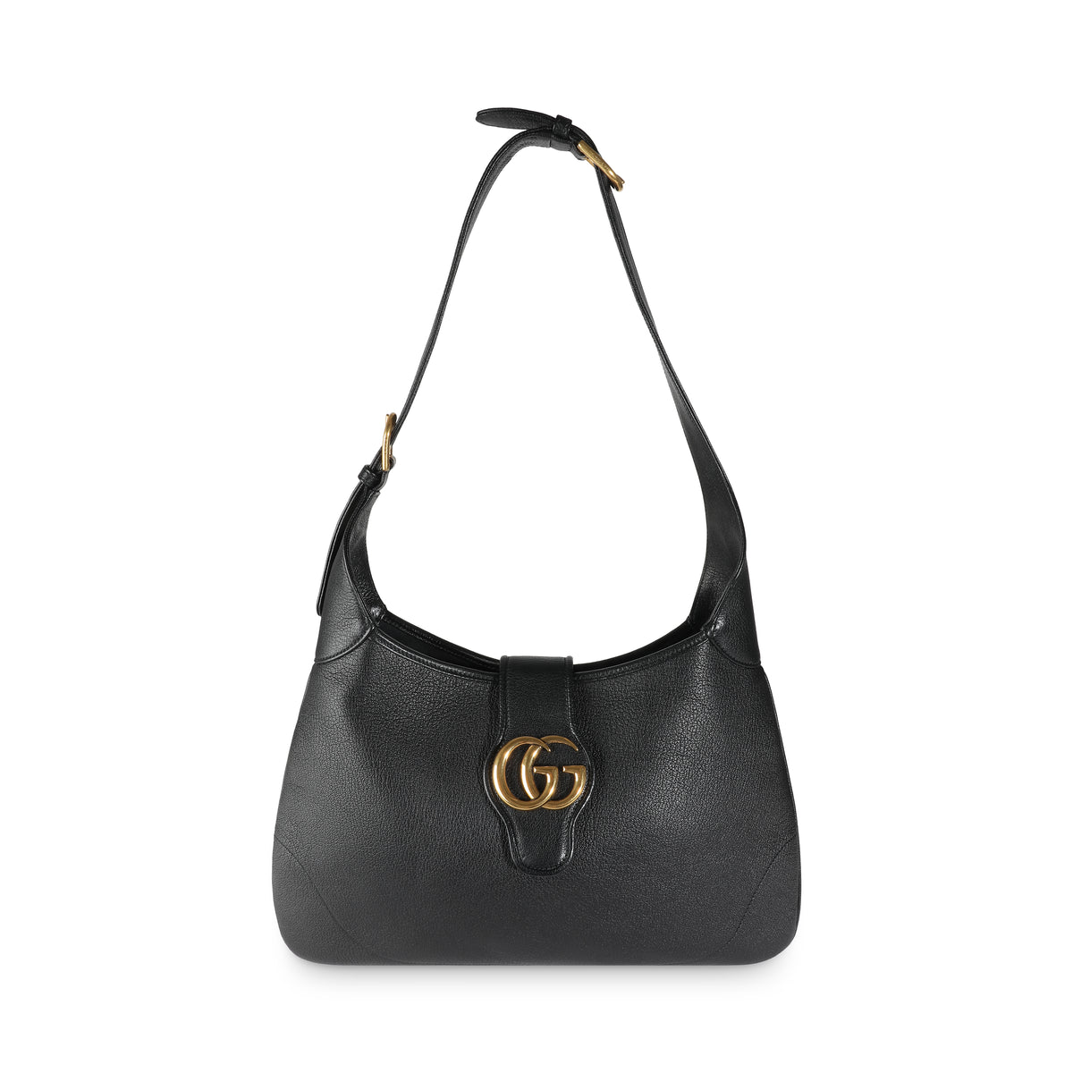 Black Goatskin Medium Aphrodite Shoulder Bag