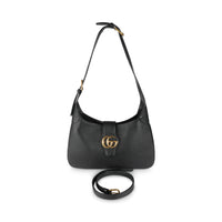 Black Goatskin Medium Aphrodite Shoulder Bag