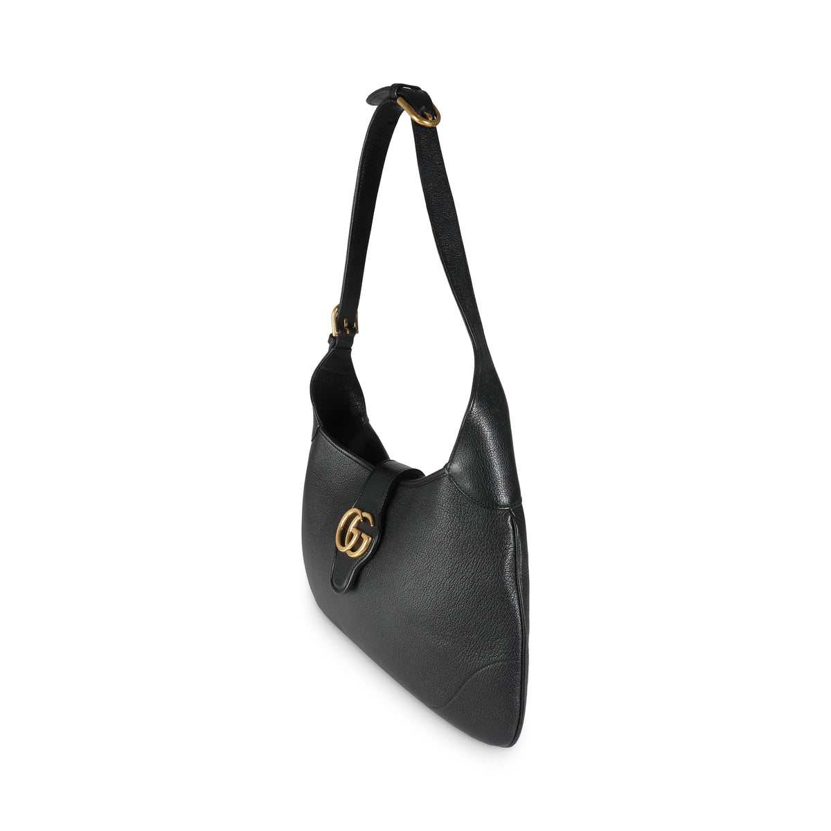 Black Goatskin Medium Aphrodite Shoulder Bag