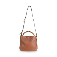 Brown Calfskin Medium Diana Shoulder Bag