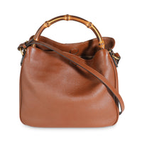 Brown Calfskin Medium Diana Shoulder Bag