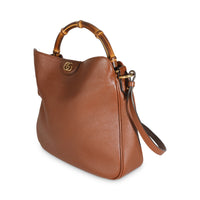 Brown Calfskin Medium Diana Shoulder Bag