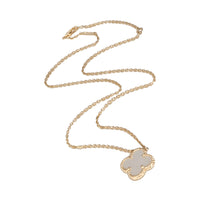 Alhambra Mother Of Pearl Fashion Pendant in 18k Yellow Gold