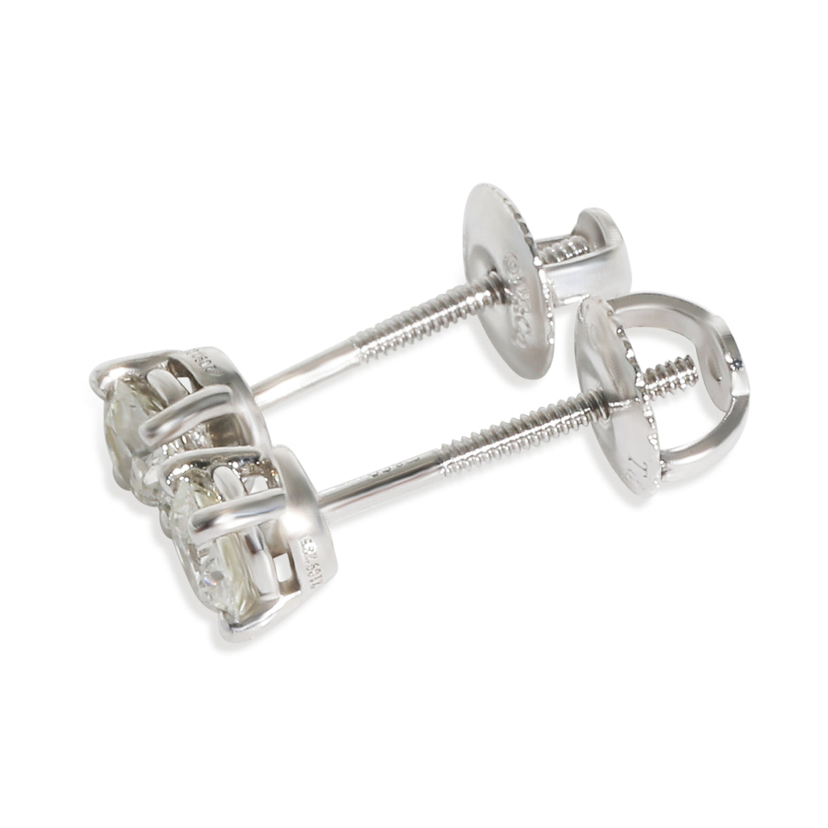 Diamond Earrings in  Platinum H VS1 0.52 CTW