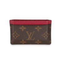 Fuchsia Monogram Canvas Card Holder