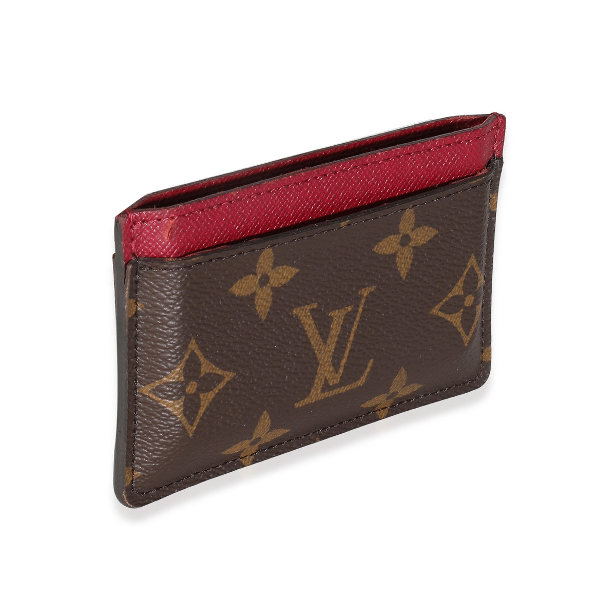 Fuchsia Monogram Canvas Card Holder