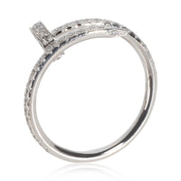 Juste Un Clou Ring, Small Model, Diamonds (White Gold)