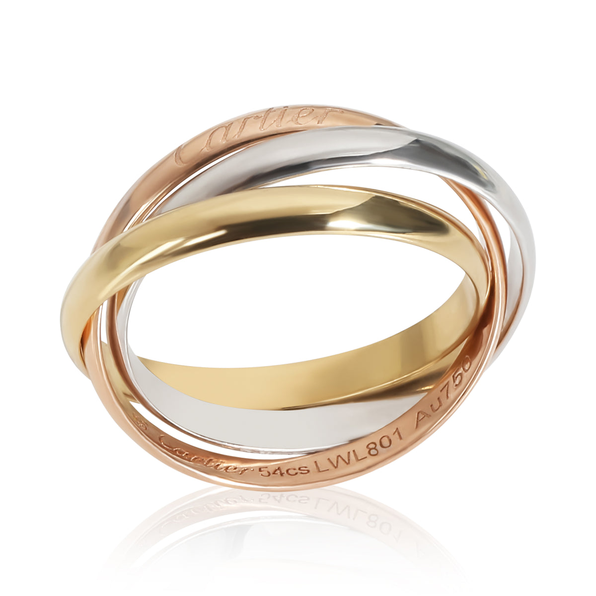 Trinity Fashion Ring in 18k 3 Tone Gold