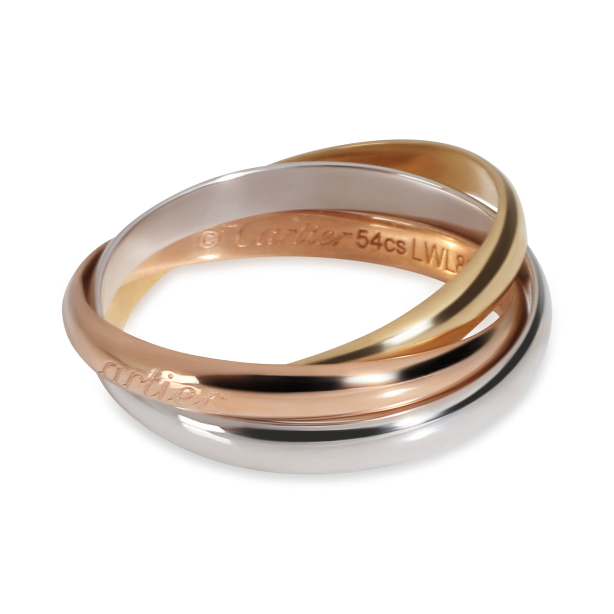 Trinity Fashion Ring in 18k 3 Tone Gold