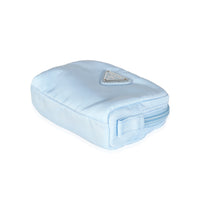 Light Blue Re-Nylon Necessaire Pouch