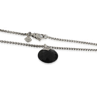 Capri Onyx Fashion Necklace in  Sterling Silver 0.05 CTW