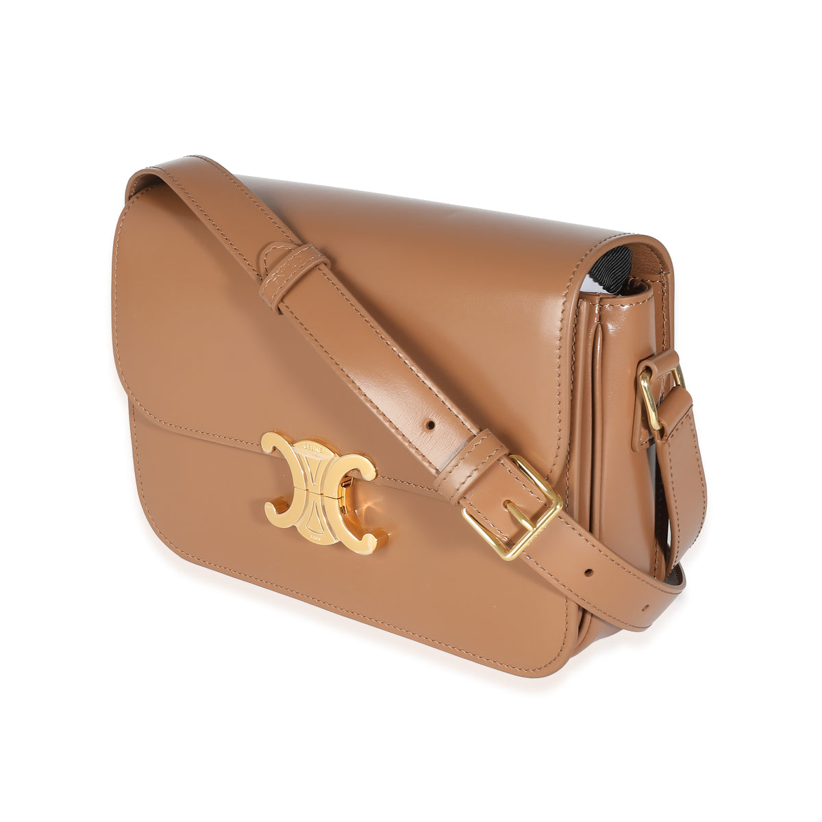 Bronze Shiny Calfskin Classique Triomphe Bag