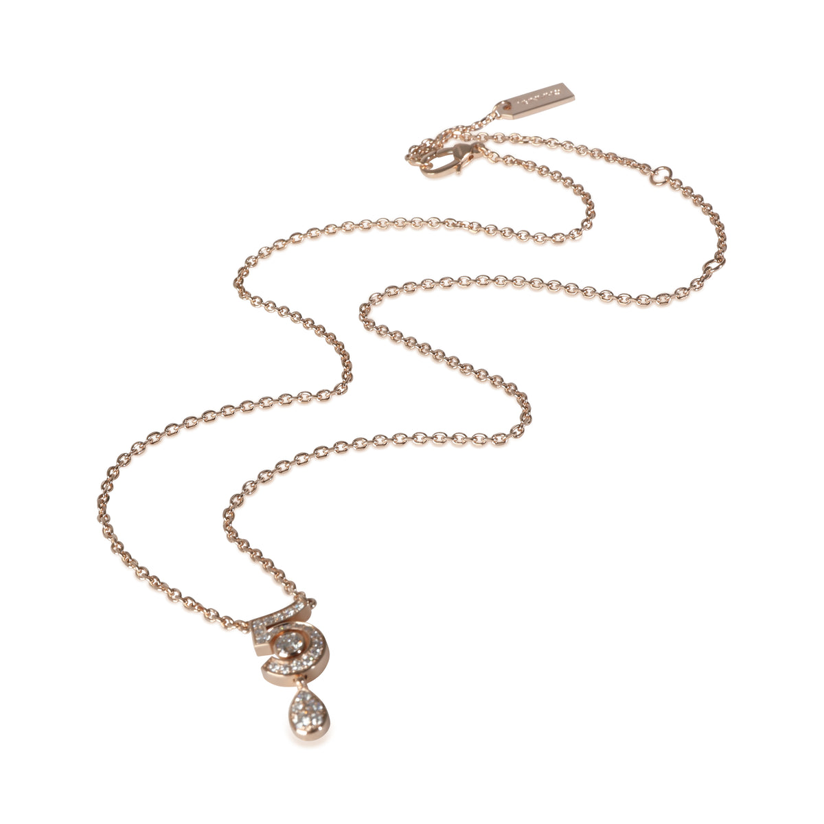 No. 5 Eternal Necklace in 18k Rose Gold 0.36 CTW