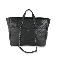 20C Black Quilted Lambskin Ultra Pocket Tote