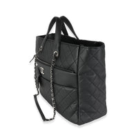 20C Black Quilted Lambskin Ultra Pocket Tote