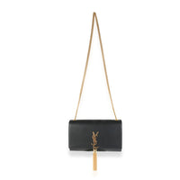 Black Smooth Calfskin Medium Kate Tassel Chain