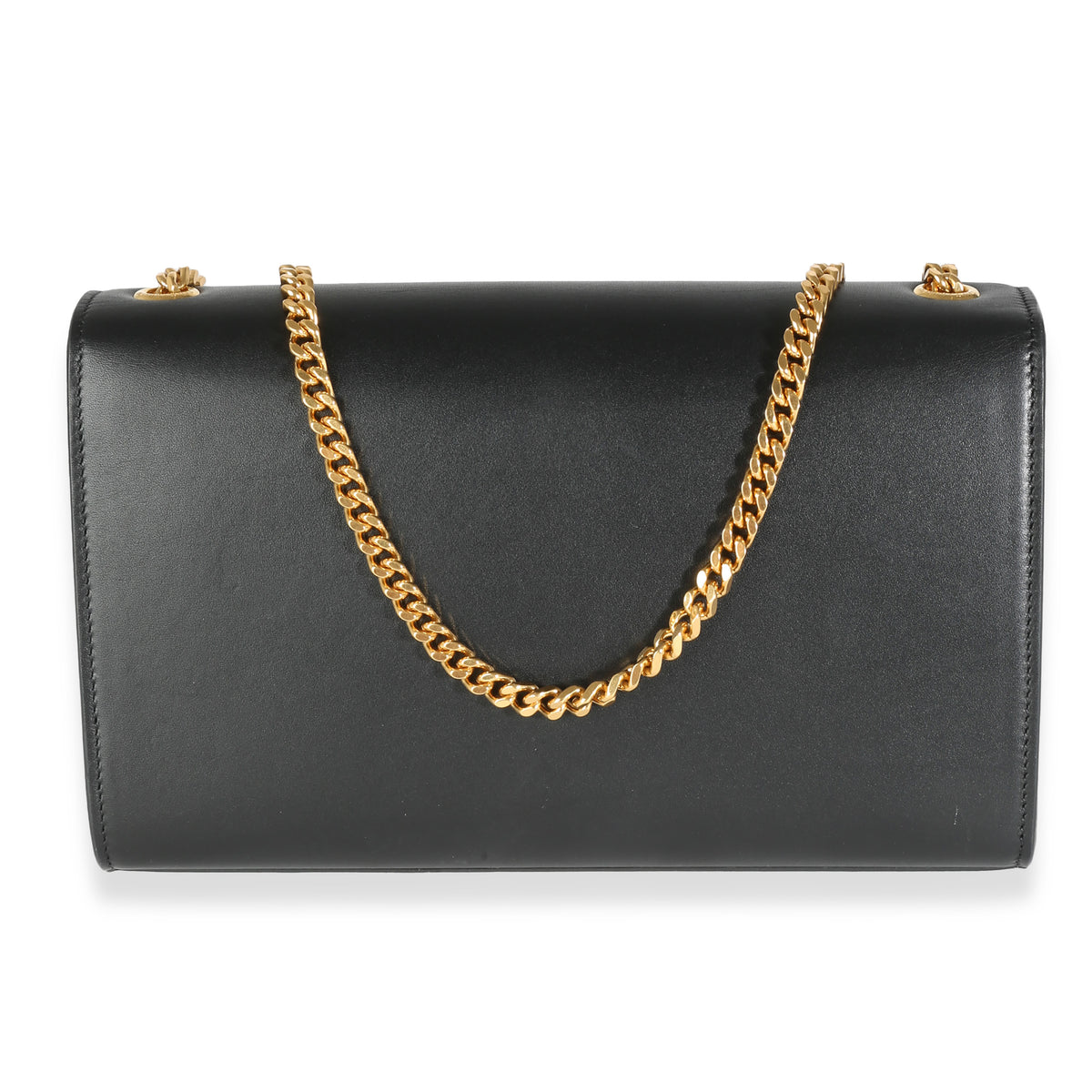 Black Smooth Calfskin Medium Kate Tassel Chain