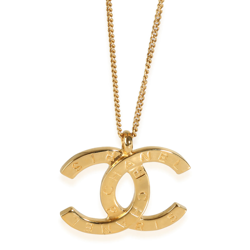 2021 CC Pendant Yellow Gold Plated