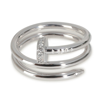 Juste Un Clou Ring, Small Model, With Diamonds (White Gold)