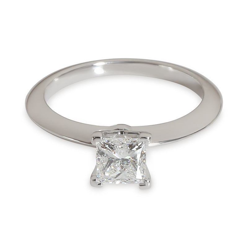 Tiffany Solitaire Engagement Ring in  Platinum F VS1 0.57 CTW