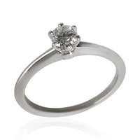 Tiffany Solitaire Engagement Ring in  Platinum E VVS1 0.32 CTW