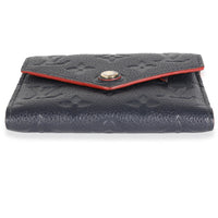 Marine Rouge Monogram Empreinte Victorine Wallet