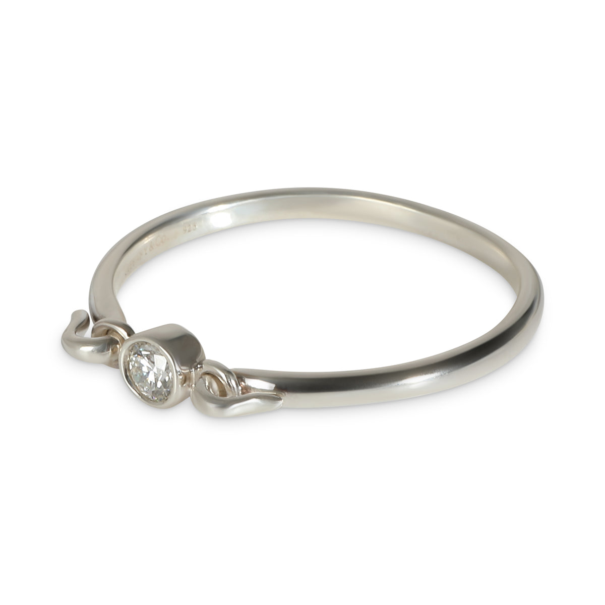 Elsa Peretti Fashion Ring in  Sterling Silver 0.1 CTW