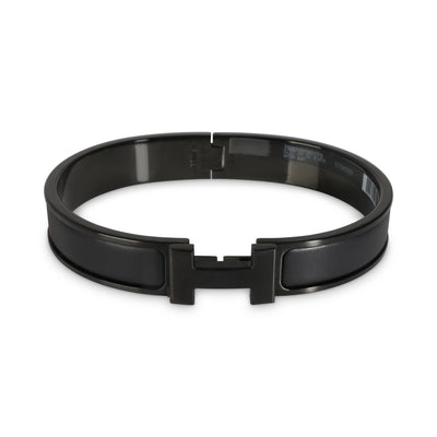 Hermes Clic HH So Black Bracelet In Noir Matte