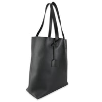 Black Calfskin Medium Shopping Tote