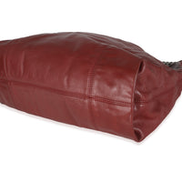 Burgundy Lambskin Rodeo Drive Hobo