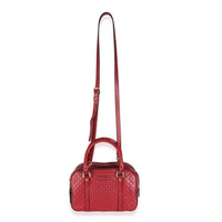 Red Microguccissima Small Bowling Bag