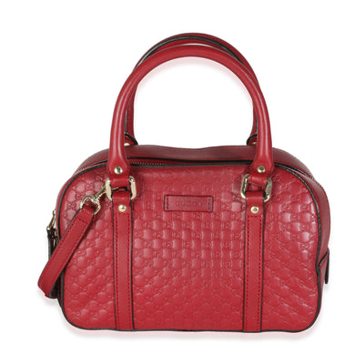 Red Microguccissima Small Bowling Bag