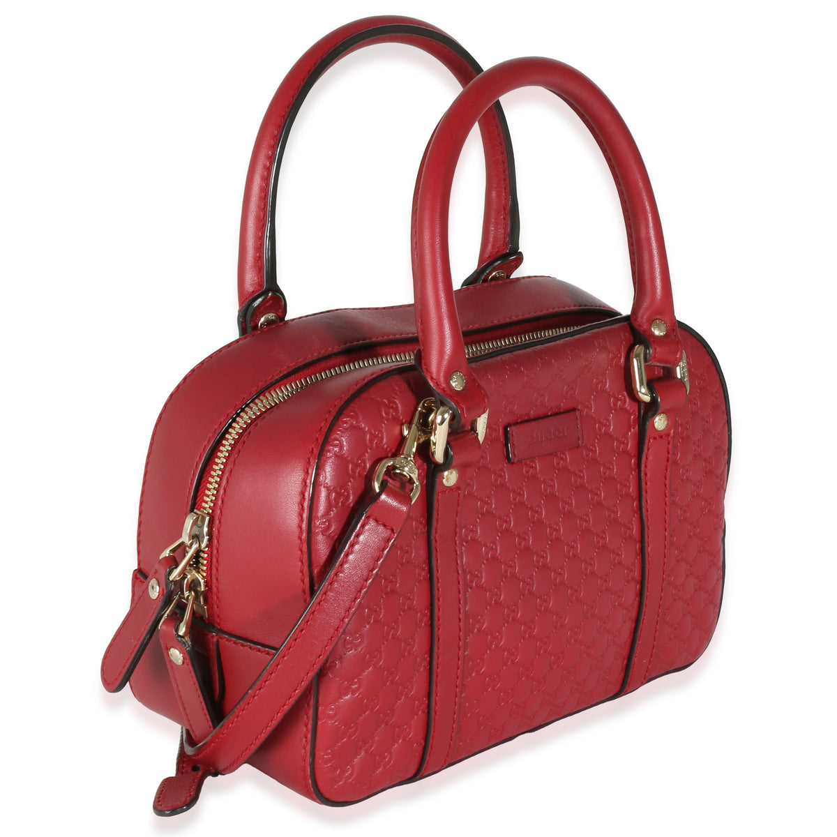 Red Microguccissima Small Bowling Bag