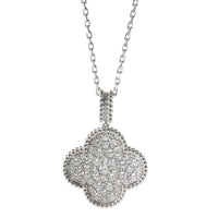 Magic Alhambra With Diamonds 18k White Gold 2.55 CTW