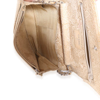 Chanel Beige Suede Lace Over Wallet On Chain Handbag ad1