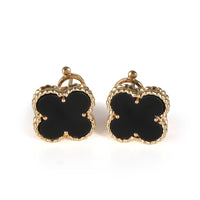 Alhambra Onyx Earring in 18k Yellow Gold