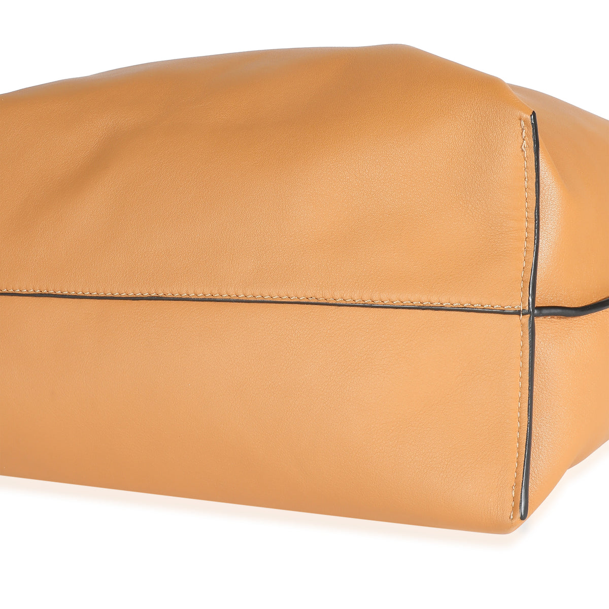 Warm Desert Nappa Calfskin Large Flamenco Clutch