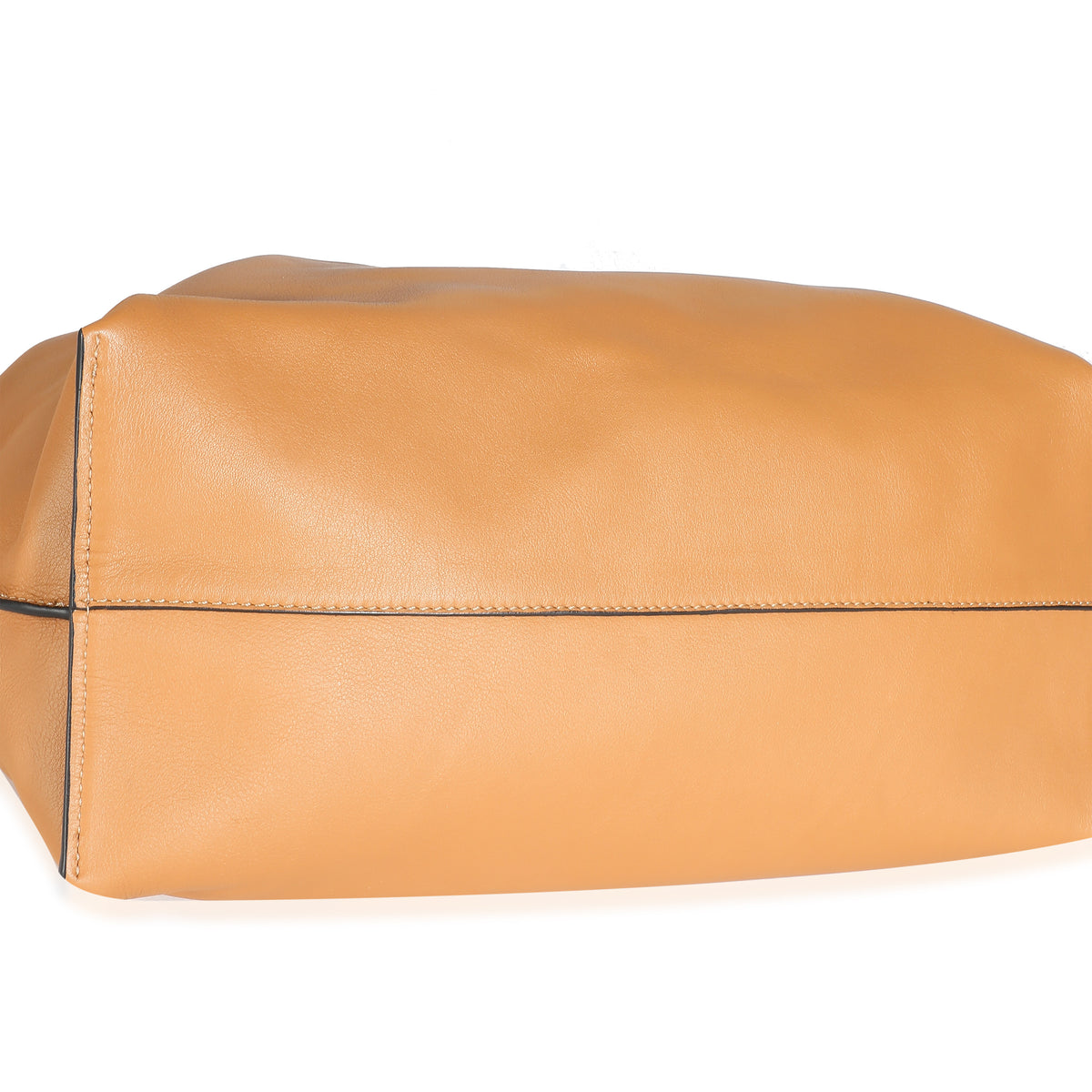 Warm Desert Nappa Calfskin Large Flamenco Clutch