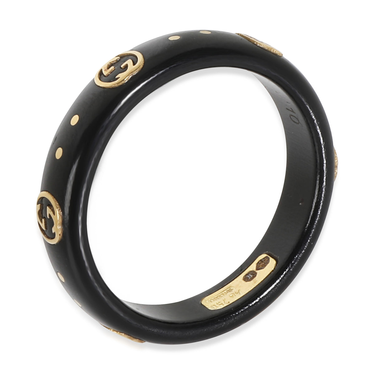 Icon Band in 18K Ceramic/Yellow Gold