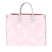 Rouge Rose Monogram Giant Canvas Onthego GM