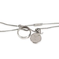 Monogram Charms Silver Tone Necklace